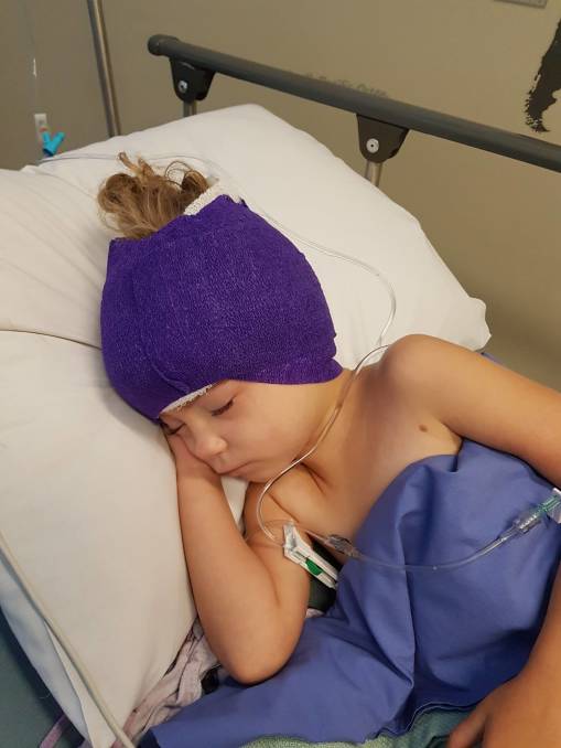 Lake Cathie’s Willow Powick returns home after first ear surgery