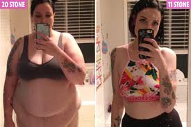 TRANSFORMATION Weight loss: Mum sheds 9 stone after cutting out energy drinks – and looks like new person