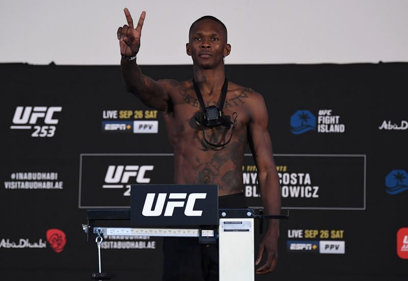 Pec-Gate solved? Israel Adesanya cites too much marijuana for unusual looking chest at UFC 253