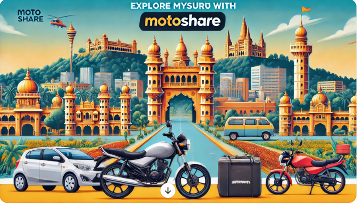 Explore Mysuru Like Never Before with Motoshare: Easy Bike & Car Rentals at Your Fingertips